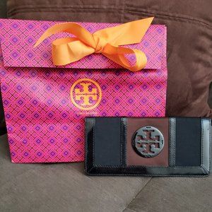 Tory Burch striking Black & Brown Clutch